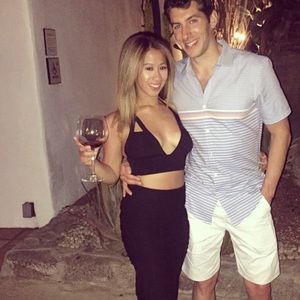 Black V neck crop top